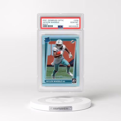 2021 Panini Donruss Optic #208 Jaylen Waddle - Holo (PSA 10 GEM MINT)