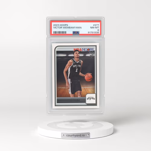 2023 Panini NBA Hoops #277 Victor Wembanyama (PSA 8 NM-MT)
