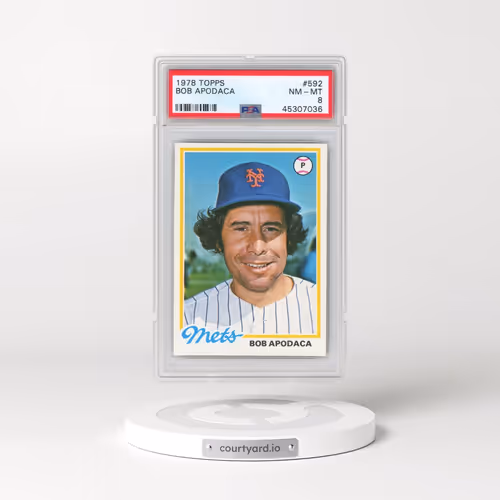 1978 Topps #592 Bob Apodaca (PSA 8 NM-MT)