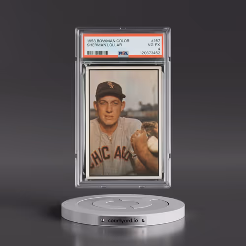 1953 Bowman Color #157 Sherman Lollar (PSA 4 VG-EX)