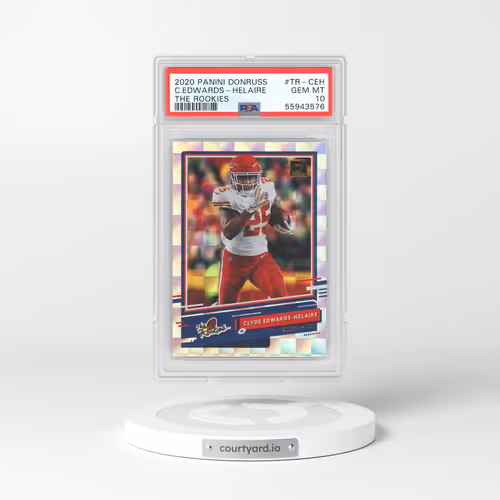 2020 Panini Donruss #TR-CEH Clyde Edwards-Helaire - The Rookies (PSA 10 GEM MINT)