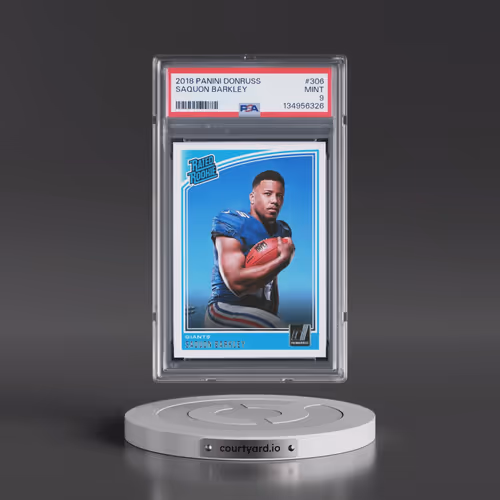 2018 Panini Donruss #306 Saquon Barkley (PSA 9 MINT)