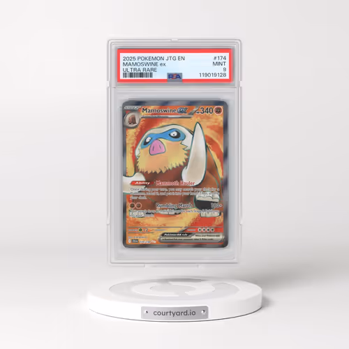 2025 Pokémon Jtg EN-Journey Together #174 Mamoswine EX - Holo Ultra Rare (PSA 9 MINT)
