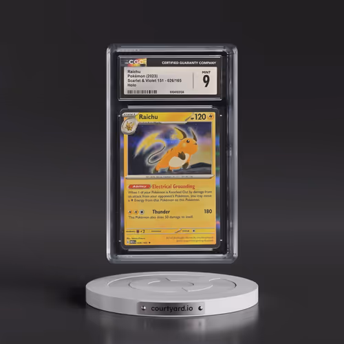 2023 Scarlet & Violet 151 - MEW EN #026/165 Raichu - Holo (CGC 9 MINT)