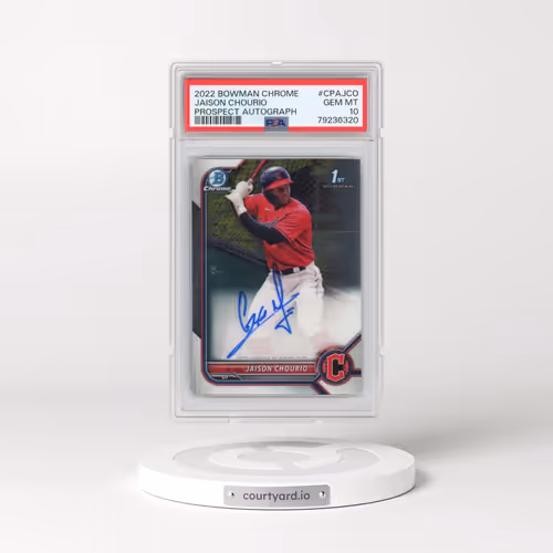 2022 Bowman Chrome Prospect Autographs #CPAJCO Jaison Chourio (PSA 10 GEM MINT)