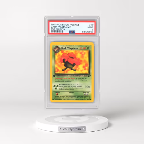 2000 Pokémon Rocket #30 Dark Vileplume - 1st Edition (PSA 9 MINT)