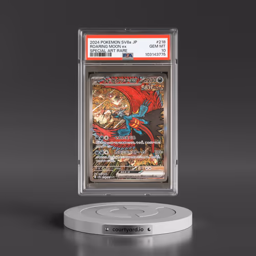 2024 Pokémon Sv8a-Terastal Fest EX #218 Roaring Moon EX - Holo Special Art Rare (PSA 10 GEM MINT)