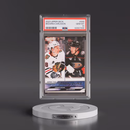 2023 Upper Deck #500 Connor Bedard/Leo Carlsson (PSA 10 GEM MINT)