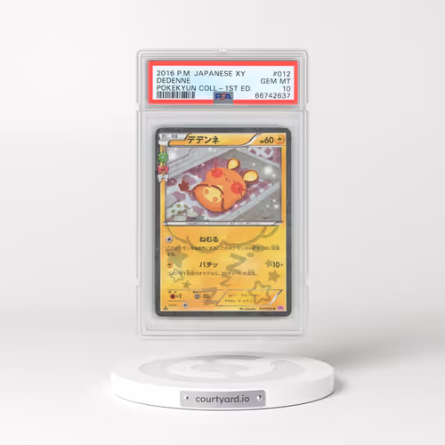2016 Pokémon XY Pokekyun Collection #012 Dedenne - 1st Edition (PSA 10 GEM MINT)