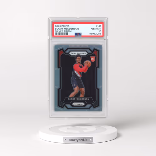 2023 Panini Prizm #141 Scoot Henderson - Silver Prizm (PSA 10 GEM MINT)