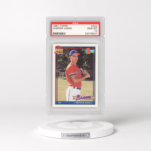 1991 Topps #333 Chipper Jones (PSA 10 GEM MINT)