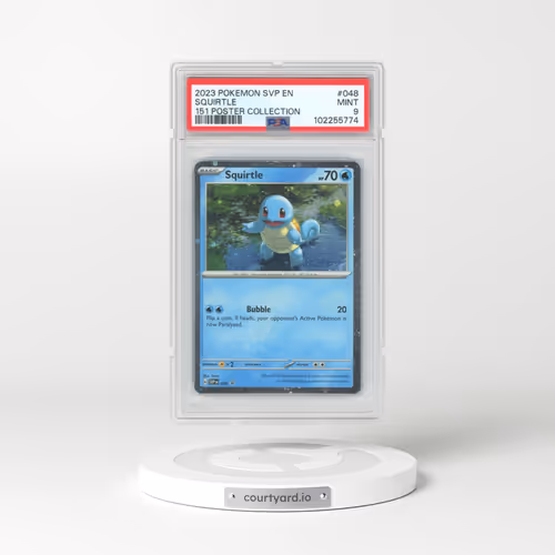 2023 Pokémon Svp EN-SV Black Star Promo #048 Squirtle - 151 Poster Collection (PSA 9 MINT)