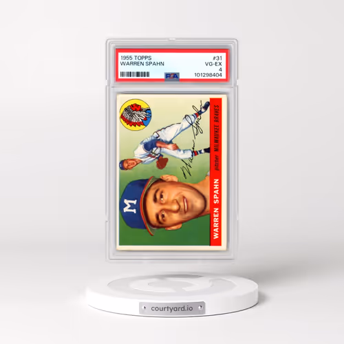 1955 Topps #31 Warren Spahn (PSA 4 VG-EX)