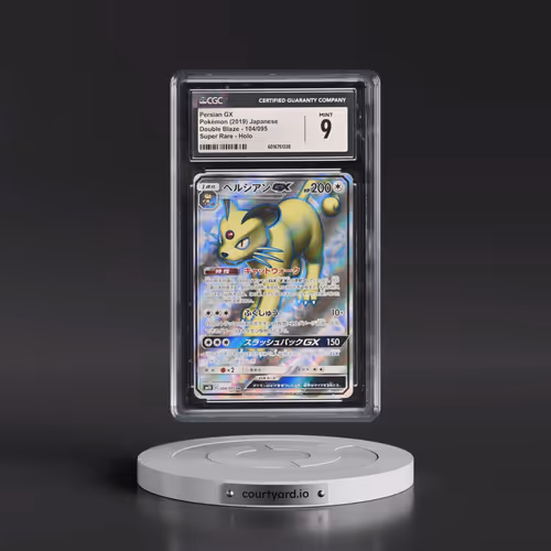 2019 Double Blaze #104/095 Persian GX - Super Rare Holo (CGC 9 MINT)