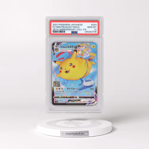 2021 Pokémon 25th Anniversary Collection #024 Flying Pikachu Vmax - Full Art (PSA 10 GEM MINT)
