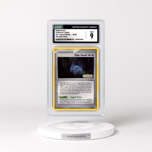 2006 EX Legend Maker #78 Claw Fossil - Holo (CGC 9 MINT)