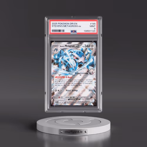 2025 Pokémon Dri EN-Destined Rivals #145 Steven's Metagross EX - Holo (PSA 9 MINT)