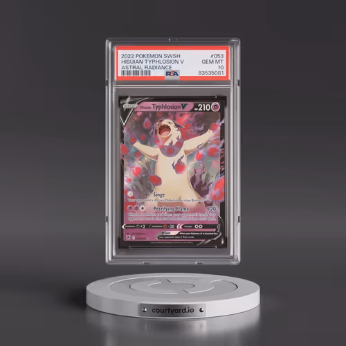 2022 Pokémon Sword & Shield Astral Radiance #053 Hisuian Typhlosion V - Holo (PSA 10 GEM MINT)