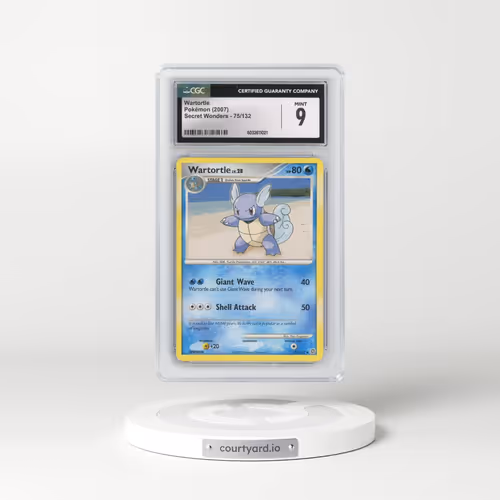 2007 Secret Wonders #75/132 Wartortle (CGC 9 MINT)