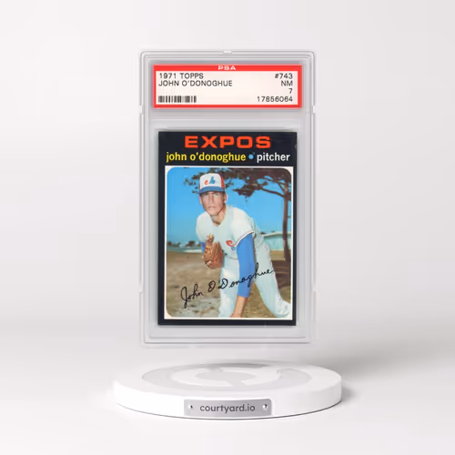 1971 Topps #743 John O'Donoghue (PSA 7 NM)