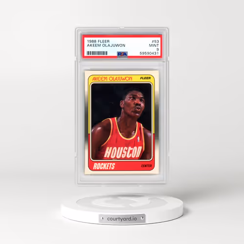 1988 Fleer #53 Akeem Olajuwon (PSA 9 MINT)