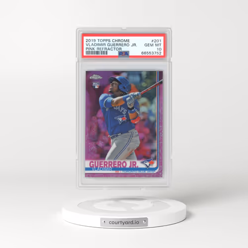 2019 Topps Chrome #201 Vladimir Guerrero Jr. - Pink Refractor (PSA 10 GEM MINT)