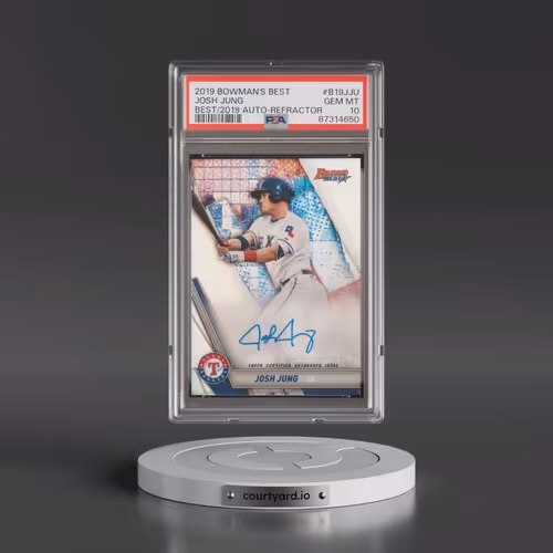 2019 Bowman's Best Best of 2019 Autographs #B19JJU Josh Jung - Refractor (PSA 10 GEM MINT)