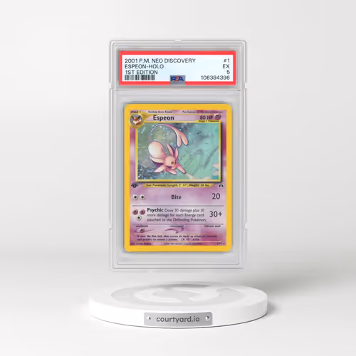 2001 Pokémon Neo Discovery #1 Espeon - 1st Edition Holo (PSA 5 EX)
