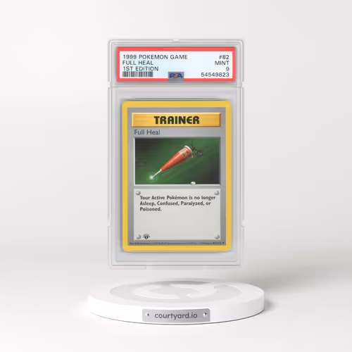 1999 Pokémon Game #82 Full Heal - 1st Edition (PSA 9 MINT)