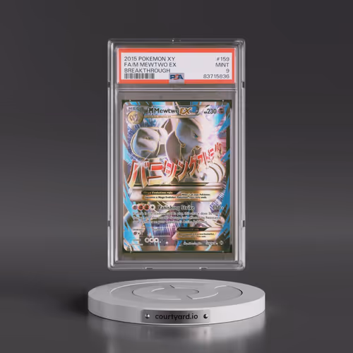 2015 Pokémon XY Breakthrough #159 M Mewtwo EX - Holo Full Art (PSA 9 MINT)