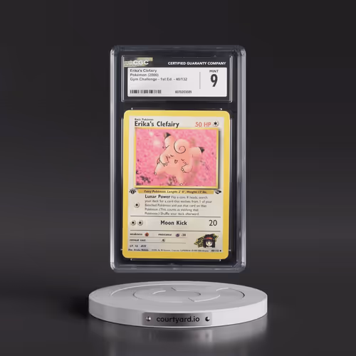 2000 Gym Challenge #40/132 Erika's Clefairy - 1st Edition 1st Edition (CGC 9 MINT)