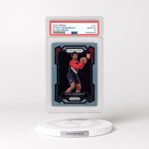 2023 Panini Prizm #141 Scoot Henderson - Silver Prizm (PSA 10 GEM MINT)