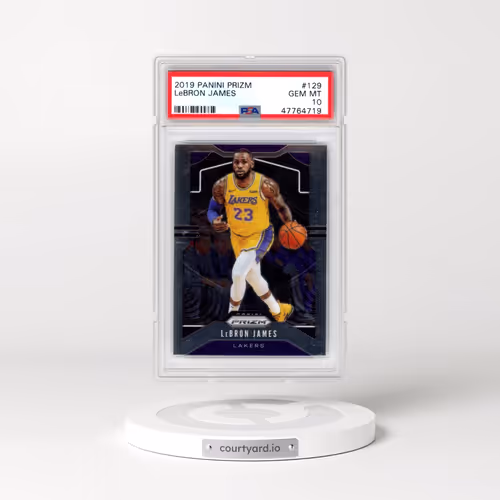 2019 Panini Prizm #129 LeBron James (PSA 10 GEM MINT)