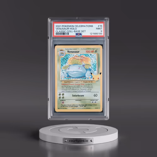 2021 Pokémon Celebrations Classic Collection #15 Venusaur - Holo (PSA 9 MINT)
