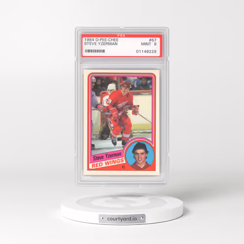 1984 O-Pee-Chee #67 Steve Yzerman (PSA 9 MINT)