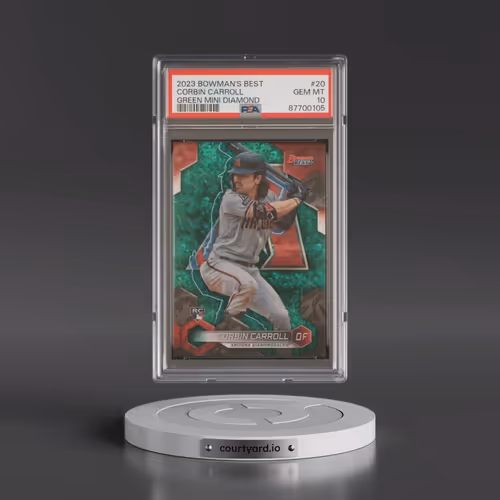 2023 Bowman's Best #20 Corbin Carroll - Green Mini Diamond Refractor (PSA 10 GEM MINT)