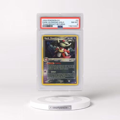 2004 Pokémon EX Team Rocket Returns #9 Dark Slowking - Holo (PSA 8 NM-MT)