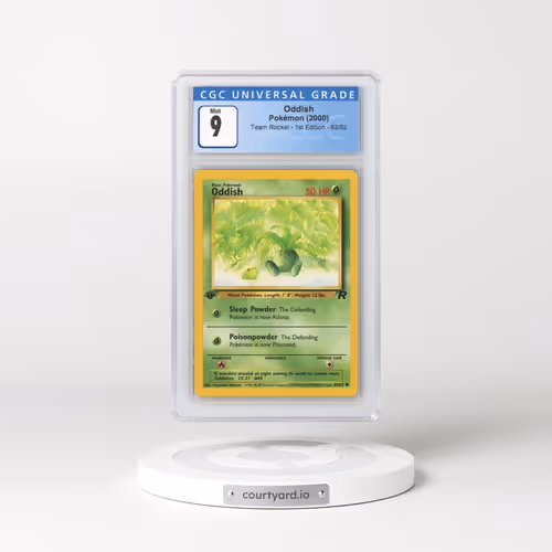 2000 Team Rocket #63/82 Oddish - 1st Edition 1st Edition (CGC 9 MINT)