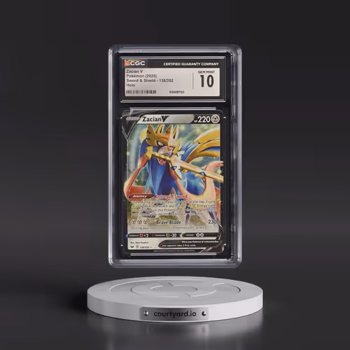 2020 Sword & Shield #138/202 Zacian V - Holo (CGC 10 GEM MINT)
