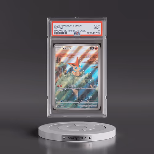 2025 Pokémon Svp EN-SV Black Star Promo #208 Victini - Unova Victini Illustration Collection (PSA 9
