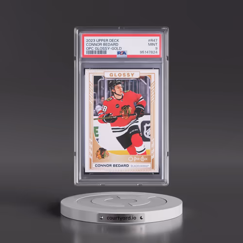 2023 Upper Deck OPC Glossy #R47 Connor Bedard - Gold (PSA 9 MINT)