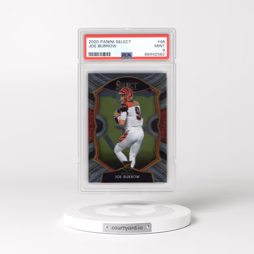 2020 Panini Select #46 Joe Burrow (PSA 9 MINT)