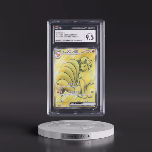 2023 Pokémon Card 151 #188/165 Ninetales ex - Super Rare Holo (CGC 9.5 MINT+)