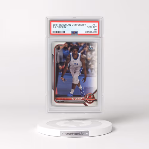 2021 Bowman University #11 AJ Griffin (PSA 10 GEM MINT)