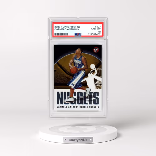 2003 Topps Pristine #107 Carmelo Anthony (PSA 10 GEM MINT)