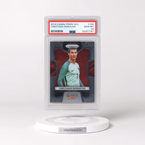 2018 Panini Prizm World Cup #154 Cristiano Ronaldo (PSA 10 GEM MINT)