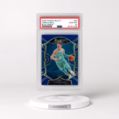 2020 Panini Select #63 LaMelo Ball - Blue Prizm (PSA 10 GEM MINT)