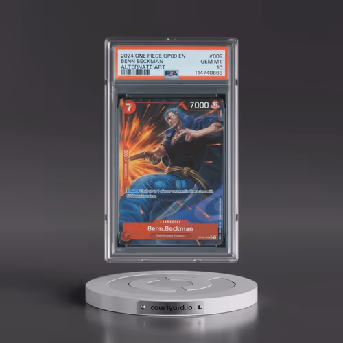 2024 One Piece OP09-Emperors in the New World #009 Benn Beckman - Alternate Art (PSA 10 GEM MINT)
