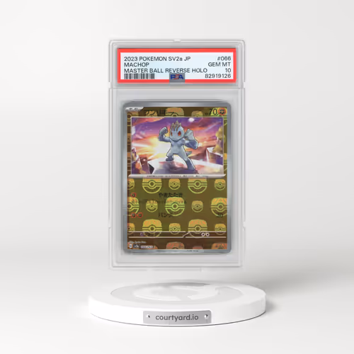 2023 Pokémon Sv2a-Pokemon 151 #066 Machop - Reverse Holo Master Ball (PSA 10 GEM MINT)