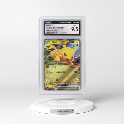 2024 Battle Academy #018/066 Pikachu ex - Pikachu ex Deck (Holo) (CGC 9.5 MINT+)